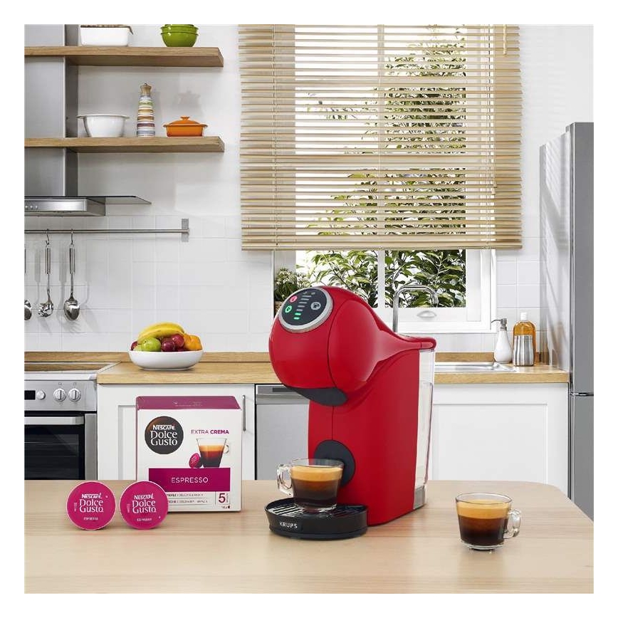 Krups - Kapseli kahvinkeitin NESCAFÉ DOLCE GUSTO GENIO S PLUS 1500W punainen