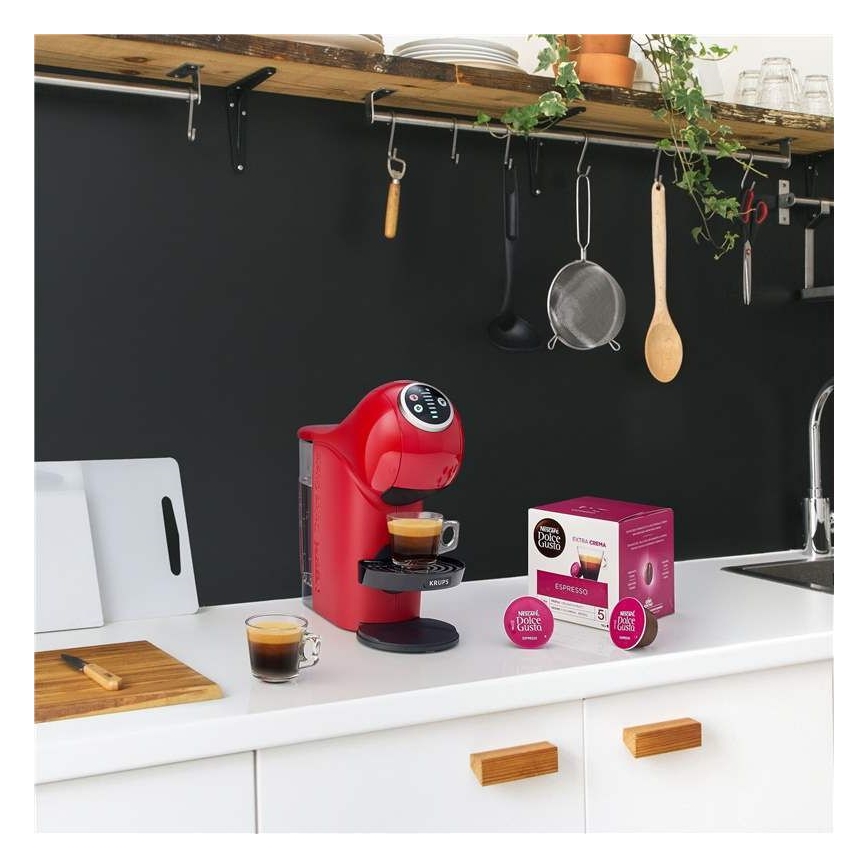 Krups - Kapseli kahvinkeitin NESCAFÉ DOLCE GUSTO GENIO S PLUS 1500W punainen
