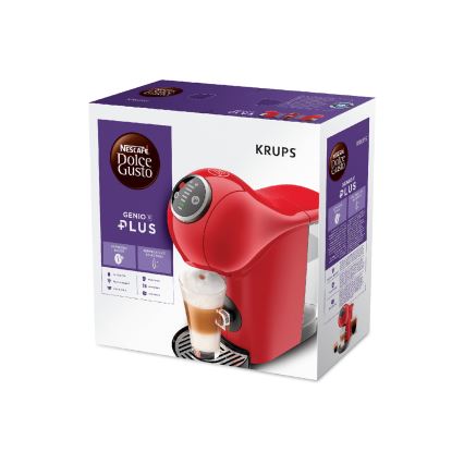 Krups - Kapseli kahvinkeitin NESCAFÉ DOLCE GUSTO GENIO S PLUS 1500W punainen