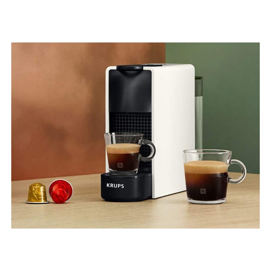 Krups - Kapseli kahvinkeitin NESPRESSO Essenza mini 1310W/230V valkoinen