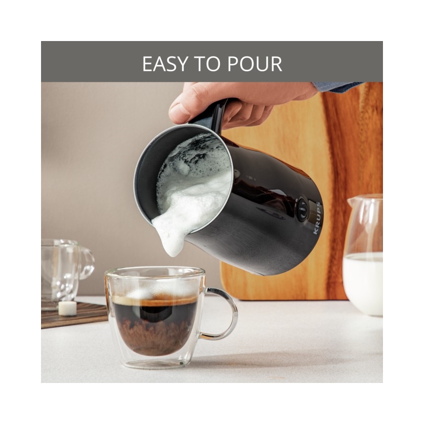 Krups - Maitovaahdotin 300 ml musta