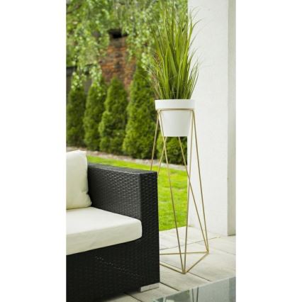 Kukkalaudan jalusta TRIANGL 90x50 cm kulta