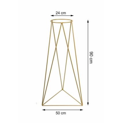 Kukkalaudan jalusta TRIANGL 90x50 cm kulta