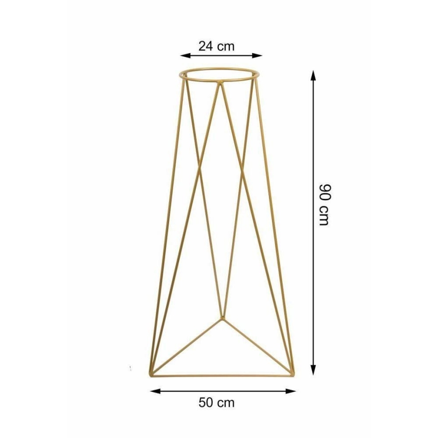 Kukkalaudan jalusta TRIANGL 90x50 cm kulta