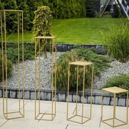 Kukkasteline 100x24 cm kulta