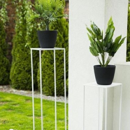 Kukkasteline 100x24 cm valkoinen