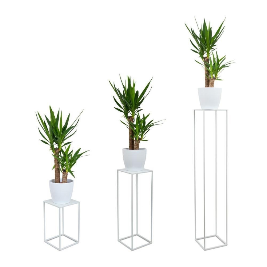 Kukkasteline 100x24 cm valkoinen