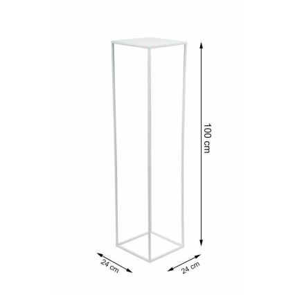 Kukkasteline 100x24 cm valkoinen