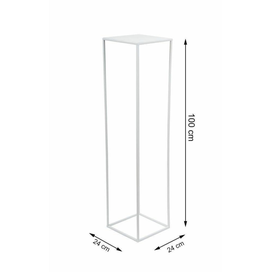 Kukkasteline 100x24 cm valkoinen