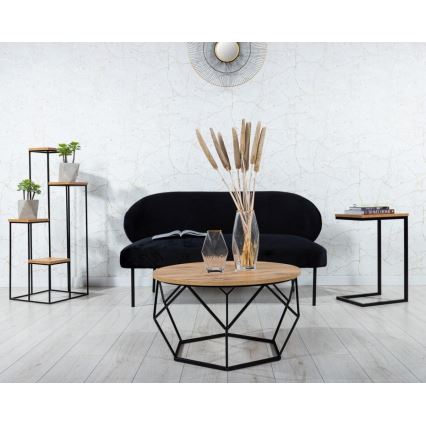 Kukkasteline 110x40 cm musta/ruskea