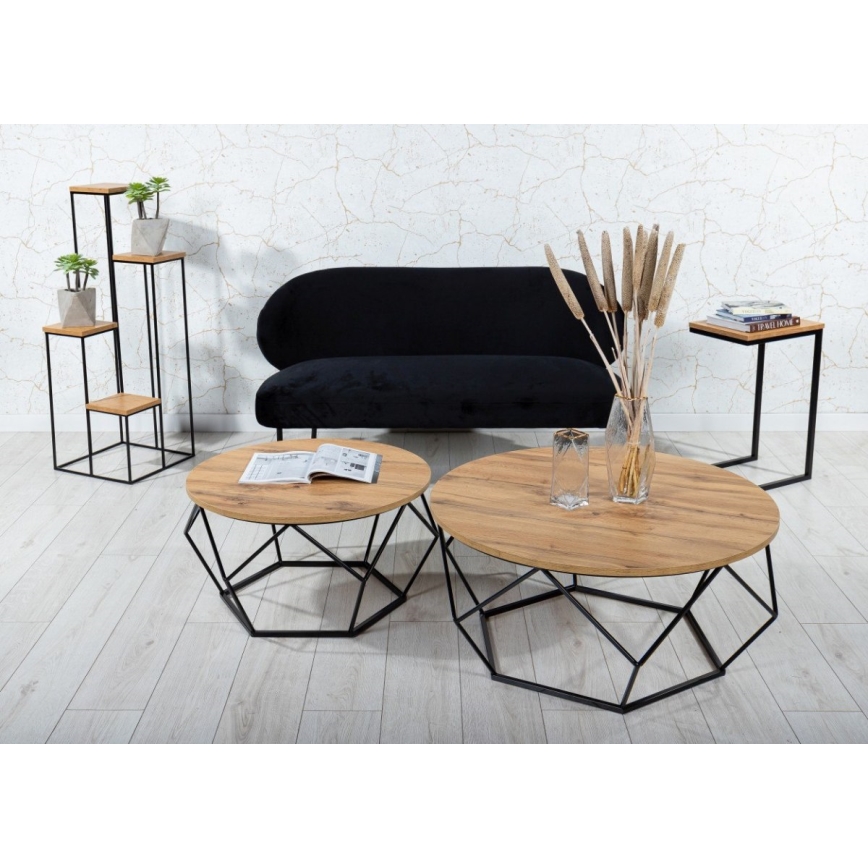 Kukkasteline 110x40 cm musta/ruskea