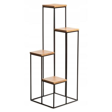 Kukkasteline 110x40 cm musta/ruskea