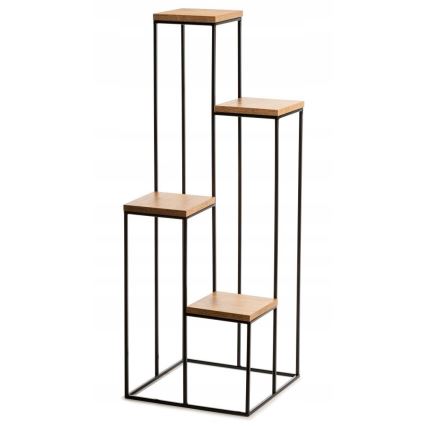 Kukkasteline 110x40 cm musta/ruskea