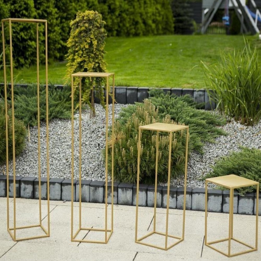 Kukkasteline 130x24 cm kulta