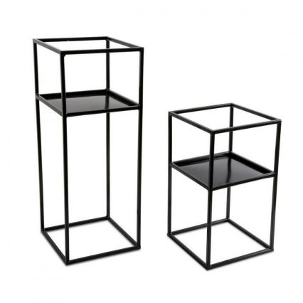 Kukkasteline 40x24 musta