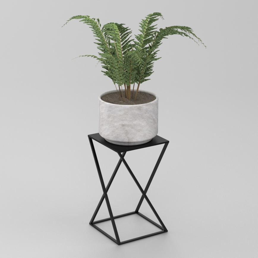 Kukkasteline 40x24 cm musta