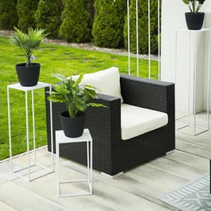 Kukkasteline 40x24 cm valkoinen