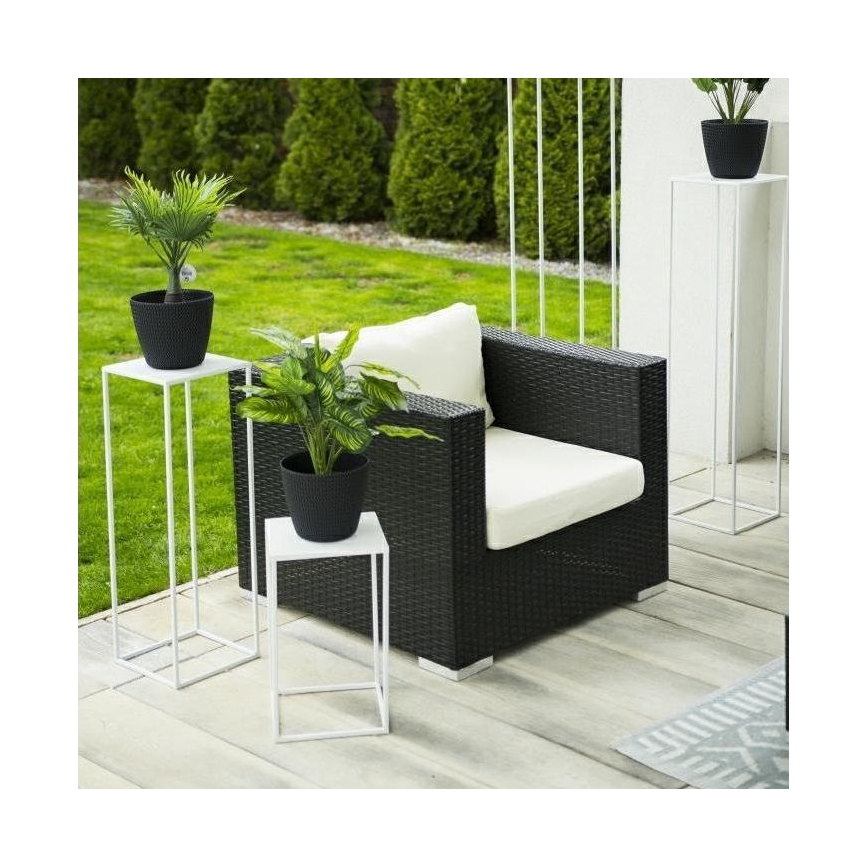 Kukkasteline 40x24 cm valkoinen