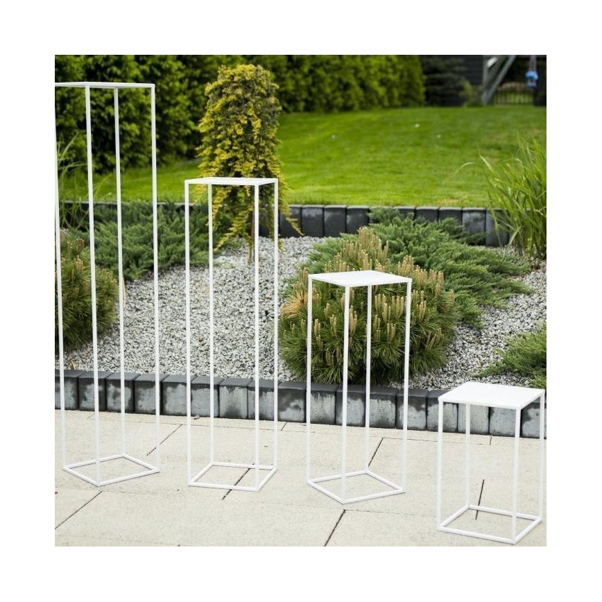 Kukkasteline 40x24 cm valkoinen