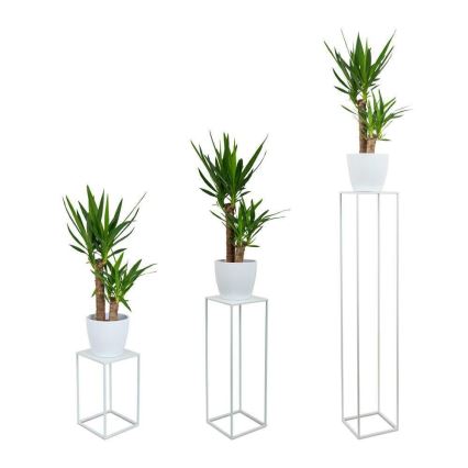 Kukkasteline 40x24 cm valkoinen