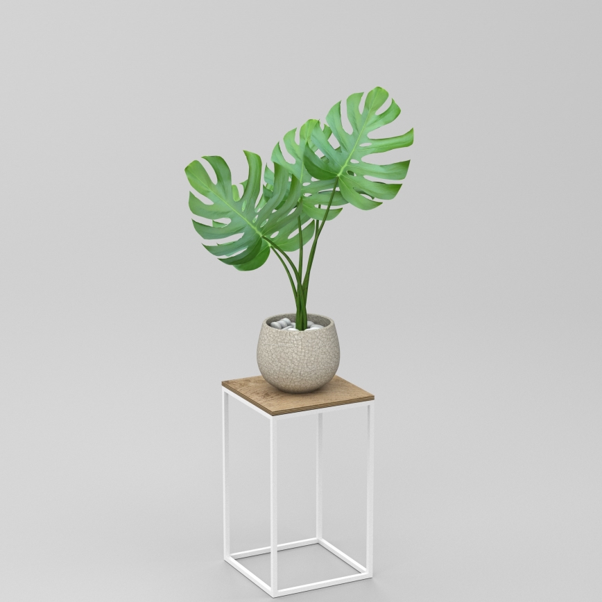 Kukkasteline 40x24 cm valkoinen