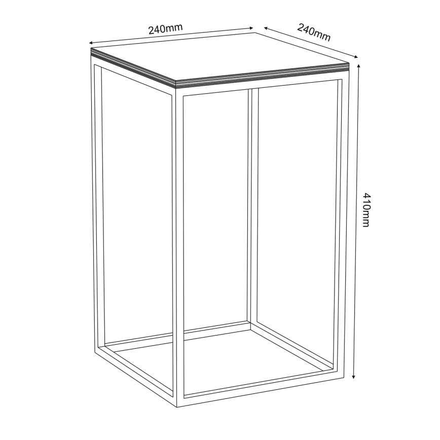 Kukkasteline 40x24 cm valkoinen