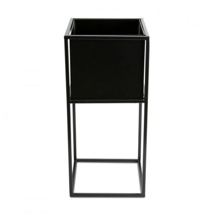 Kukkateline 50x24 cm musta