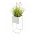 Kukkasteline 50x24 cm valkoinen
