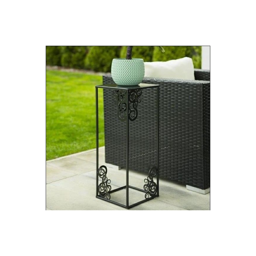 Kukkasteline 60x24 cm musta