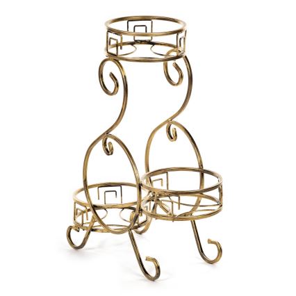 Kukkasteline 64x60 cm kulta