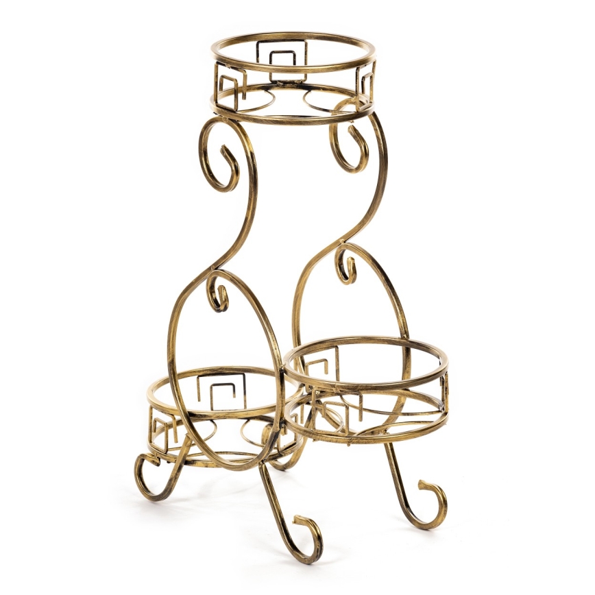 Kukkasteline 64x60 cm kulta