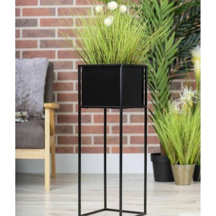 Kukkasteline 70x24 cm musta