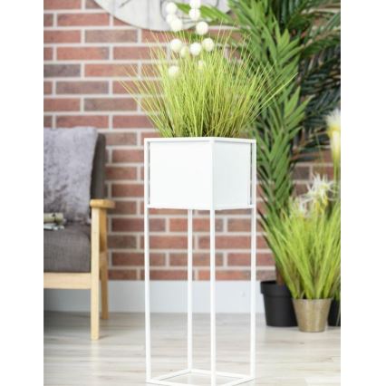 Kukkasteline 70x24 cm valkoinen