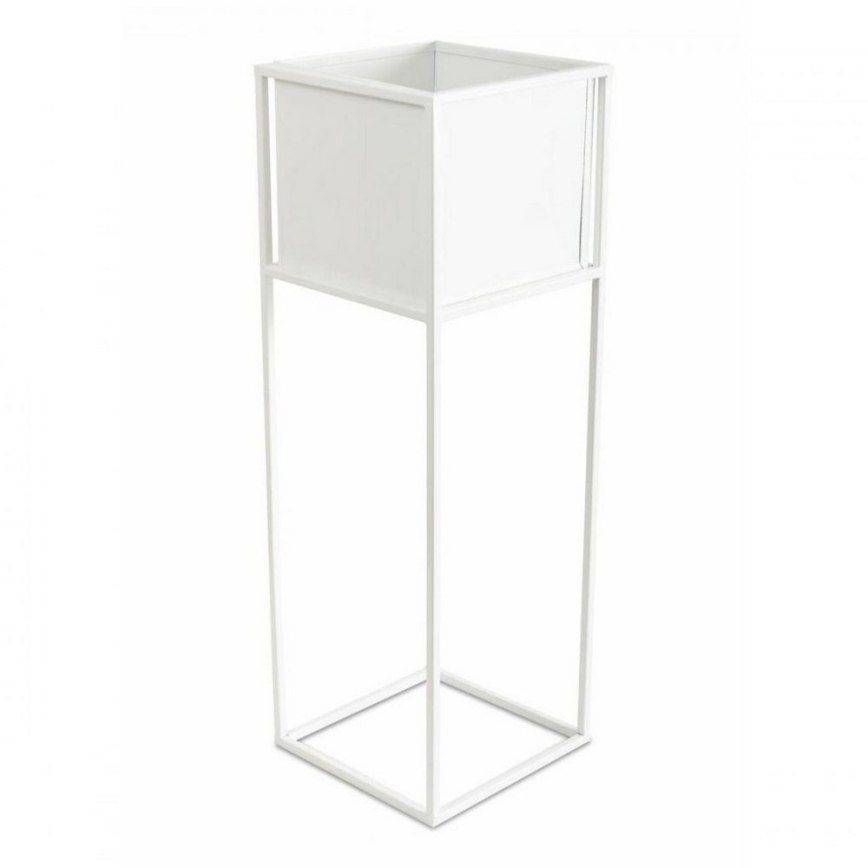 Kukkasteline 70x24 cm valkoinen
