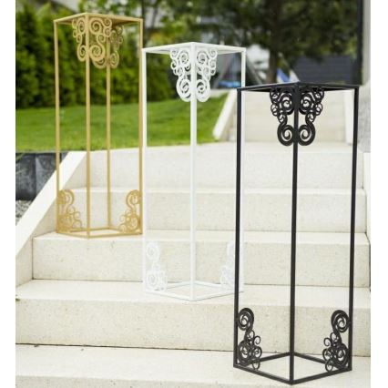 Kukkasteline 80x24 cm valkoinen