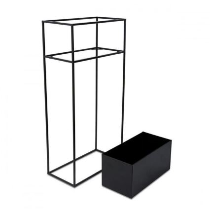 Kukkasteline 90x44 cm musta