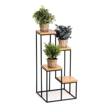 Kukkasteline KASKADA 70x34 musta/ruskea