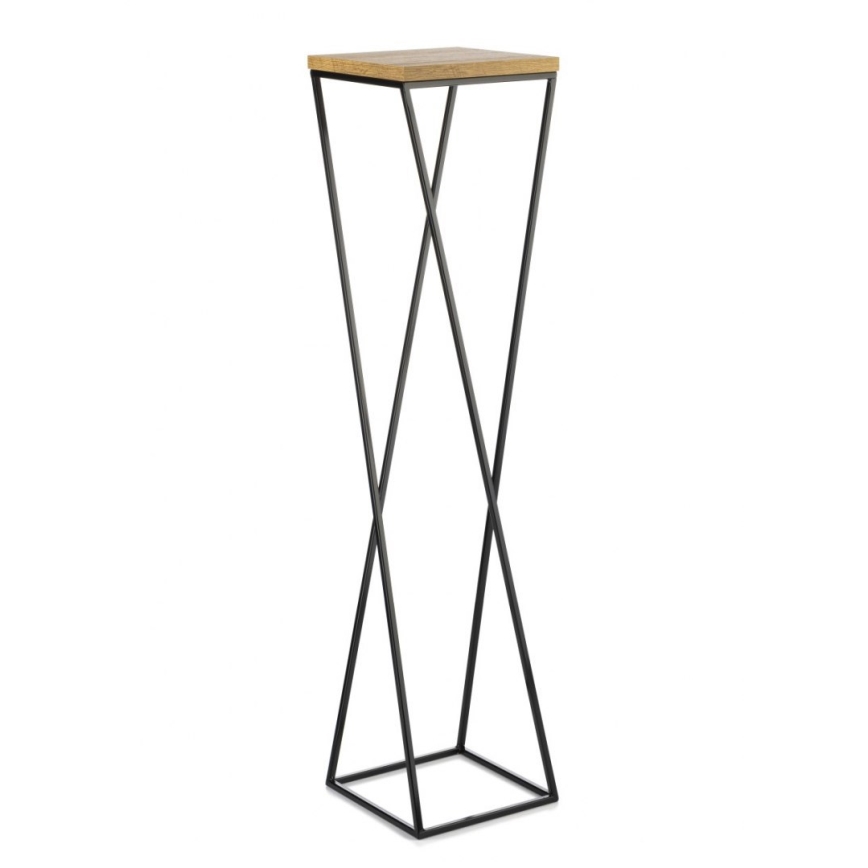 Kukkasteline LOFT 100x24 cm musta/ruskea