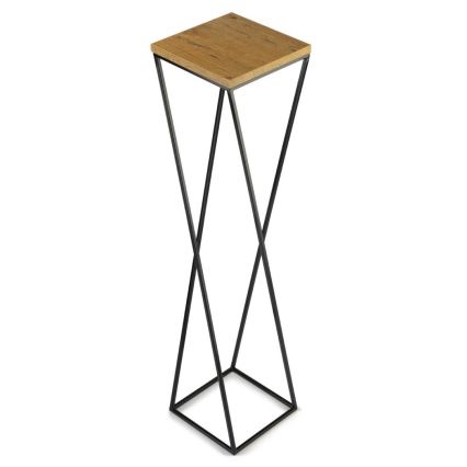 Kukkasteline LOFT 100x24 cm musta/ruskea