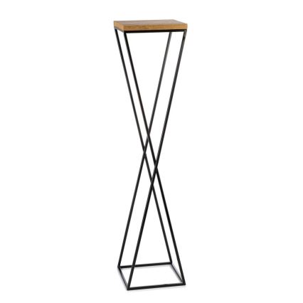 Kukkasteline LOFT 100x24 cm musta/ruskea