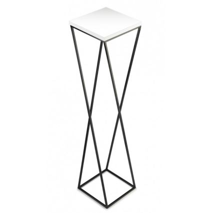 Kukkasteline LOFT 100x24 cm musta/valkoinen