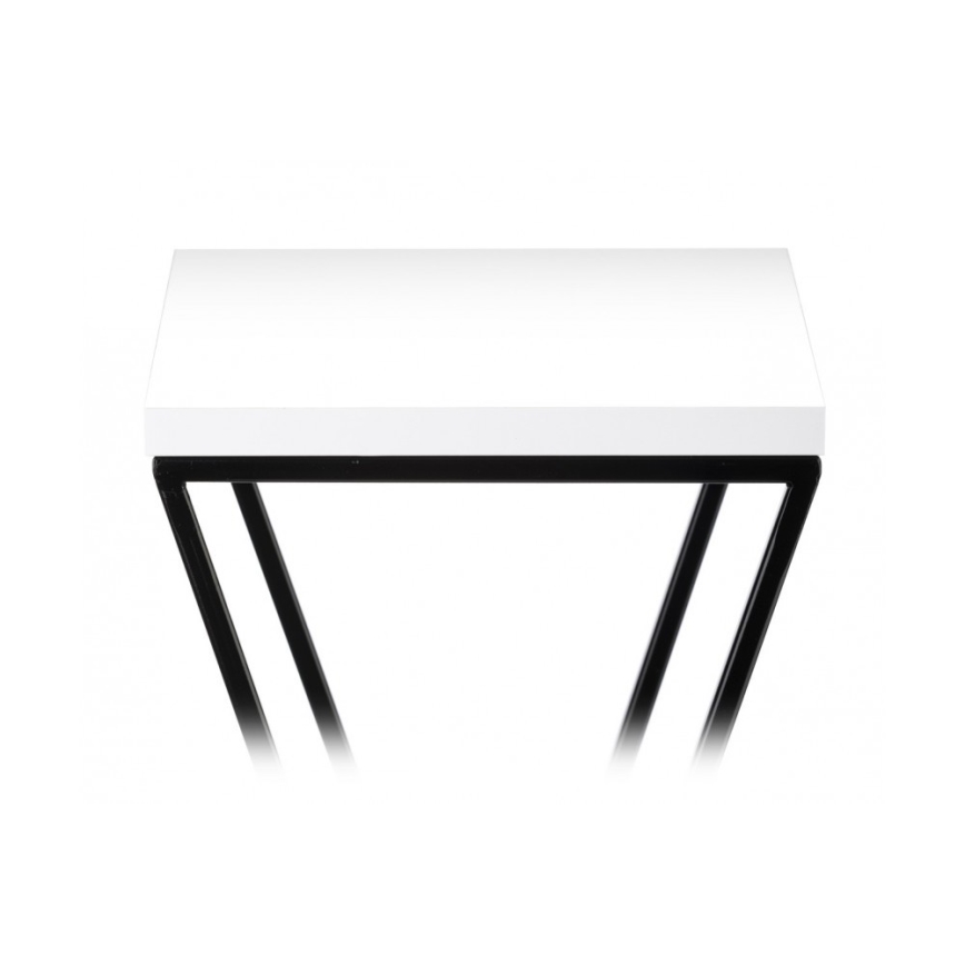 Kukkasteline LOFT 100x24 cm musta/valkoinen