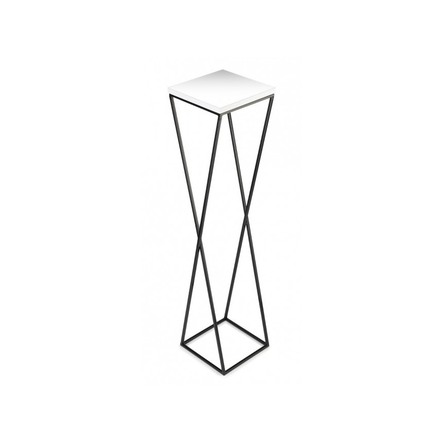 Kukkasteline LOFT 100x24 cm musta/valkoinen