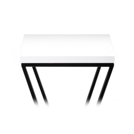 Kukkasteline LOFT 70x24 cm musta/valkoinen