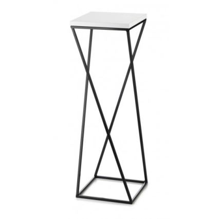 Kukkasteline LOFT 70x24 cm musta/valkoinen