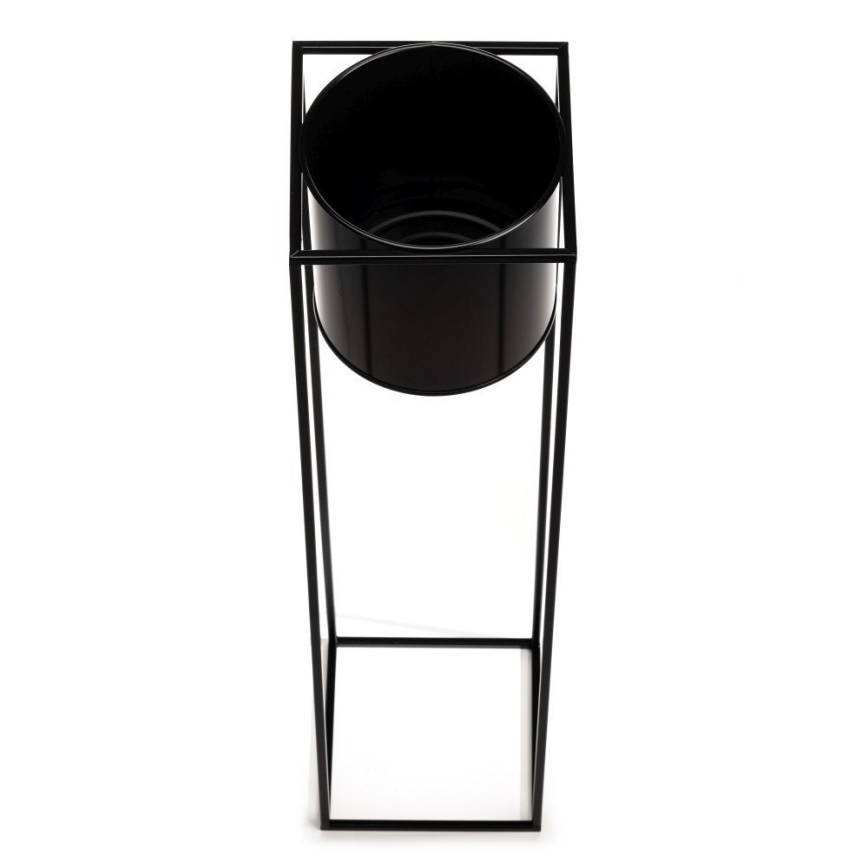 Kukkasteline RING 100x23 cm musta