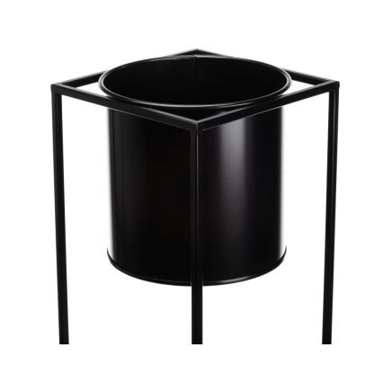 Kukkasteline RING 100x23 cm musta