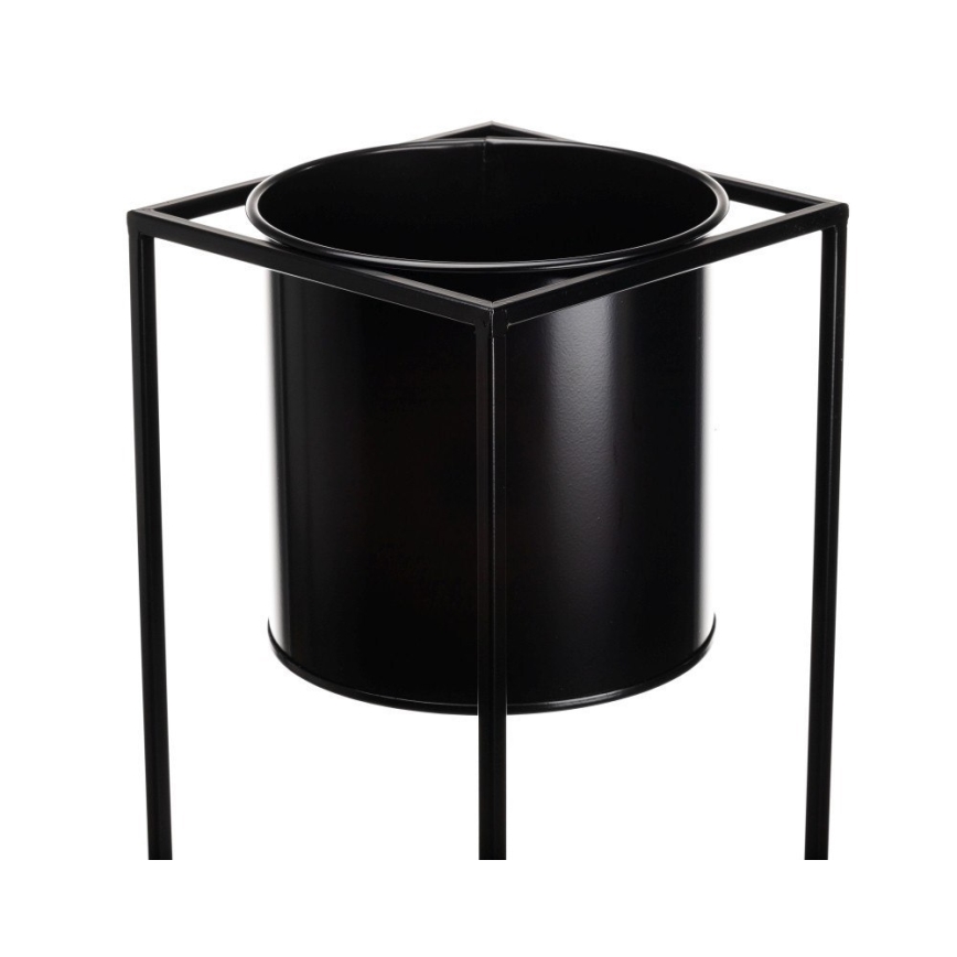 Kukkasteline RING 100x23 cm musta