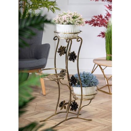 Kukkateline 100x70 cm kulta