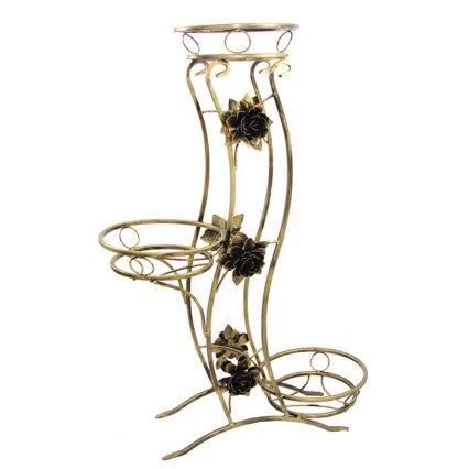 Kukkateline 100x70 cm kulta